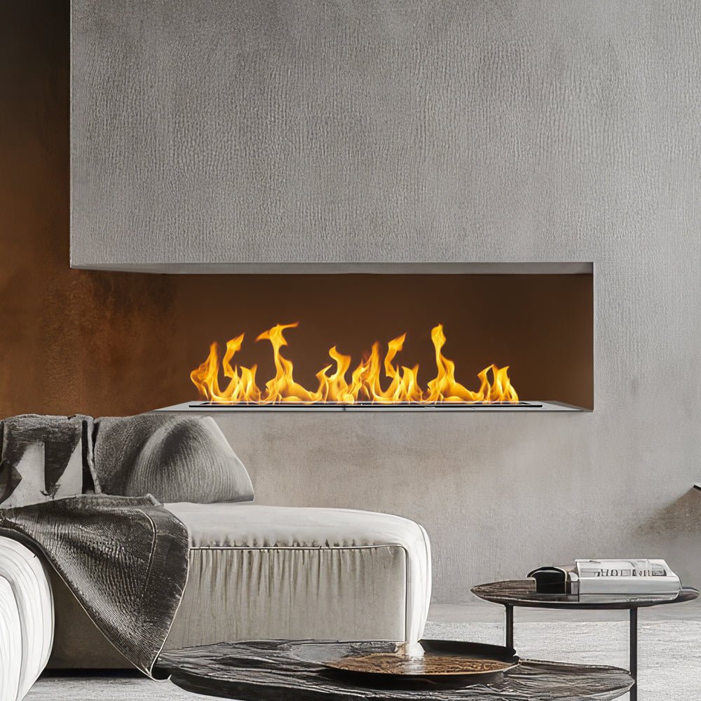 Bruciatore a bioetanolo Divina Fire SLIM100 automatico da incasso con APP - Outdoor Privé