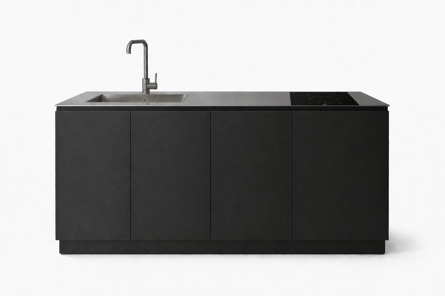 Cucina da esterno Flaminia Roma Smart 160 Manganese con induzione e lavello - Outdoor Privé