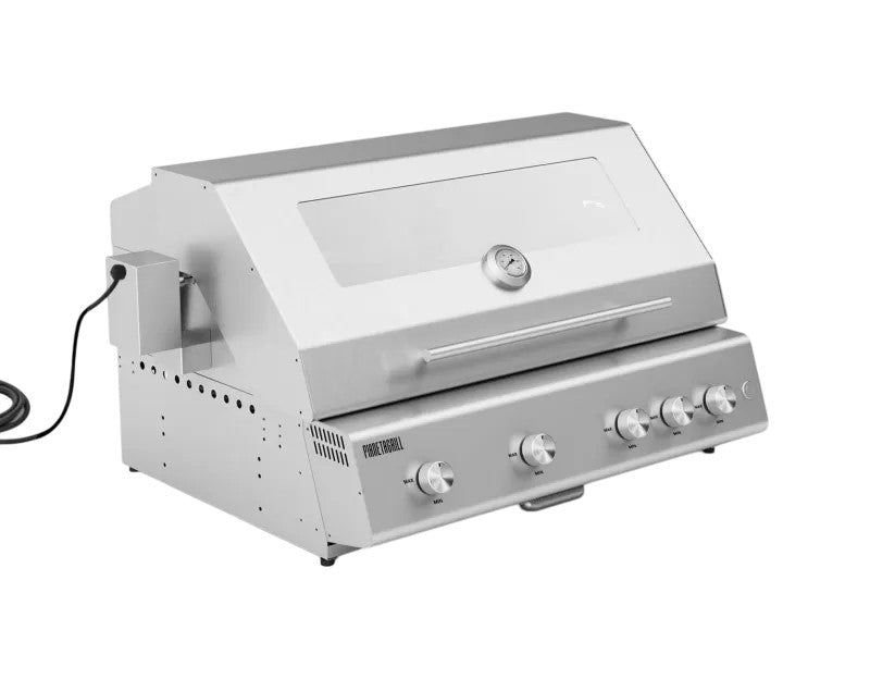 Barbecue a gas da incasso Pianeta Grill Fry Top 750 Range – 5 fuochi con girarrosto motorizzato - Outdoor Privé