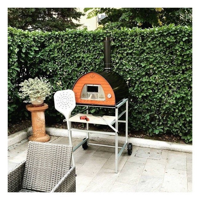 Forno a legna Pizza Party Pizzone 70×90 – 4 pizze, piano 60×80 cm - Outdoor Privé