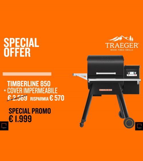 Barbecue Timberline 850 + Cover impermeabile Traeger