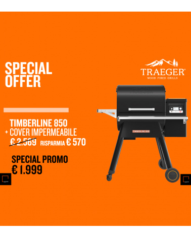 Barbecue Timberline 850 + Cover impermeabile Traeger