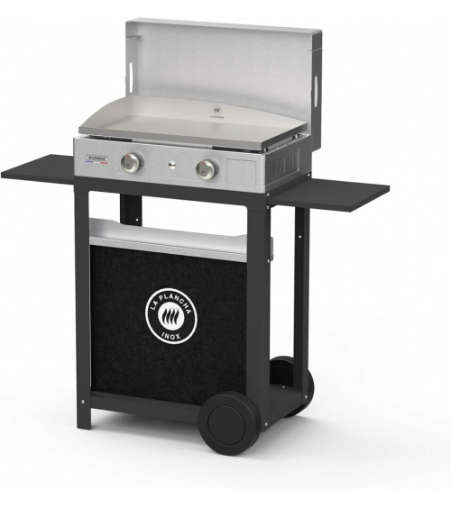 La Plancha 260 inox gas gpl con carrello Le Marquier