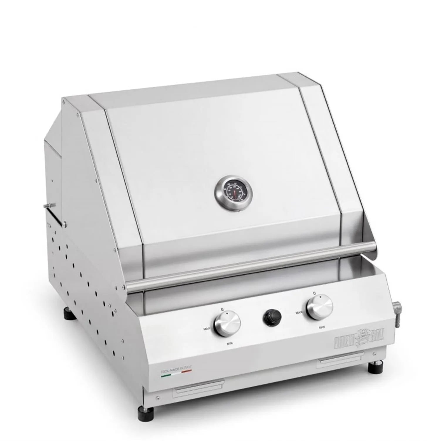 Barbecue a gas Pianeta Grill Fry Top 500 High con 2 Fuochi e Griglia scolo a V - Outdoor Privé