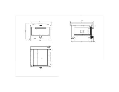 Forno Pizza elettrico 350 nero pietra refrattaria Le Marquier - Outdoor Privé