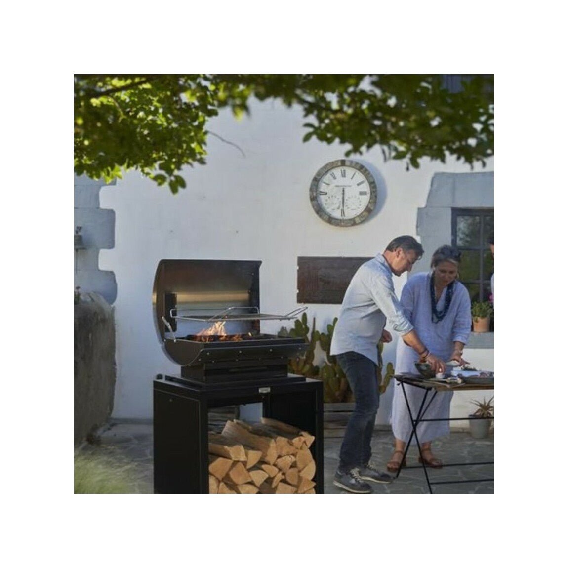 Barbecue Francais L40 a Carbone e Legna Le Marquier - Outdoor Privé