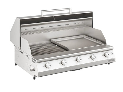 Barbecue a gas da incasso Pianeta Grill Fry Top 750 Range – 5 fuochi e spiedo motorizzato - Outdoor Privé