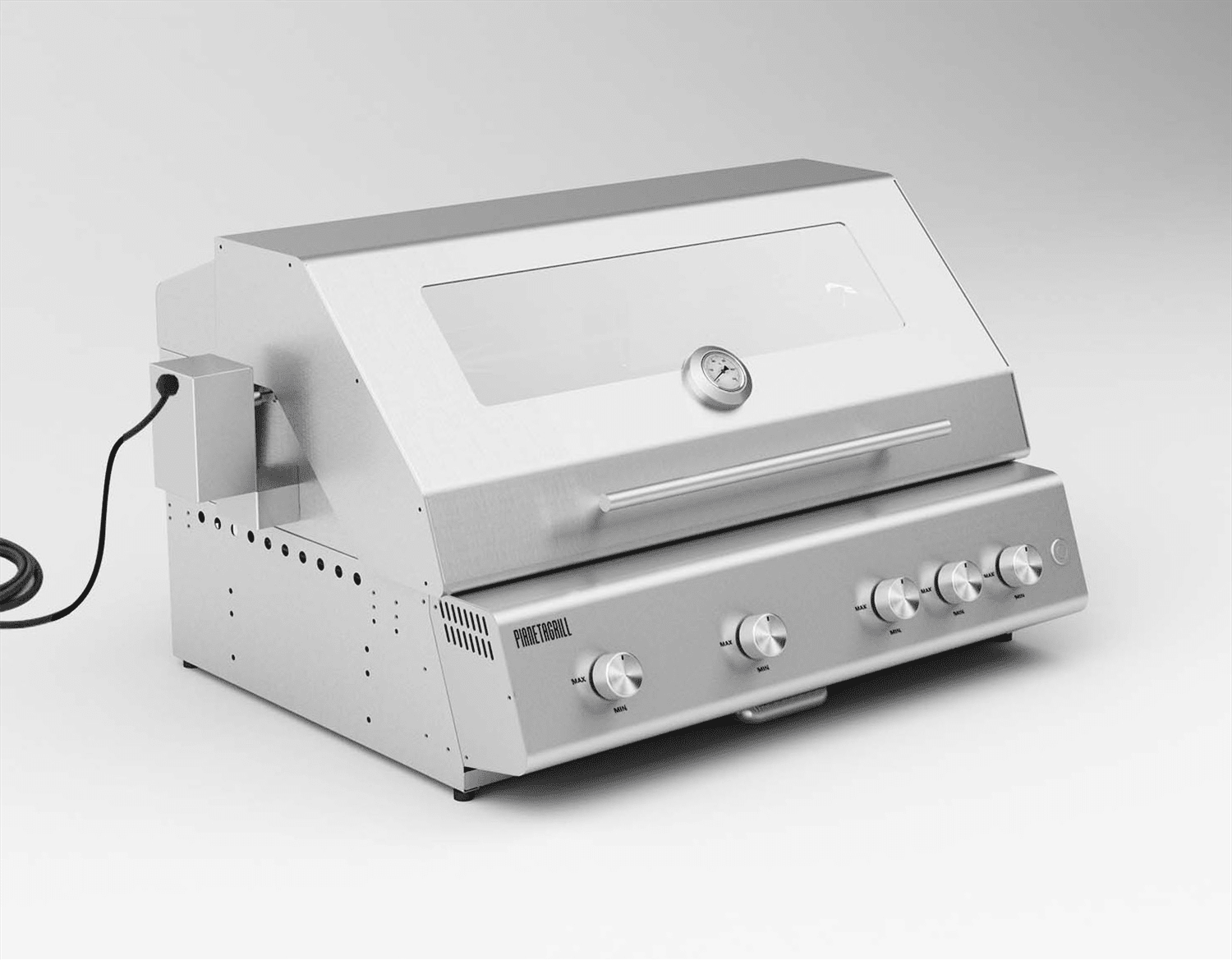 Barbecue a gas da incasso Pianeta Grill Fry Top 750 Range – 5 fuochi e spiedo motorizzato - Outdoor Privé