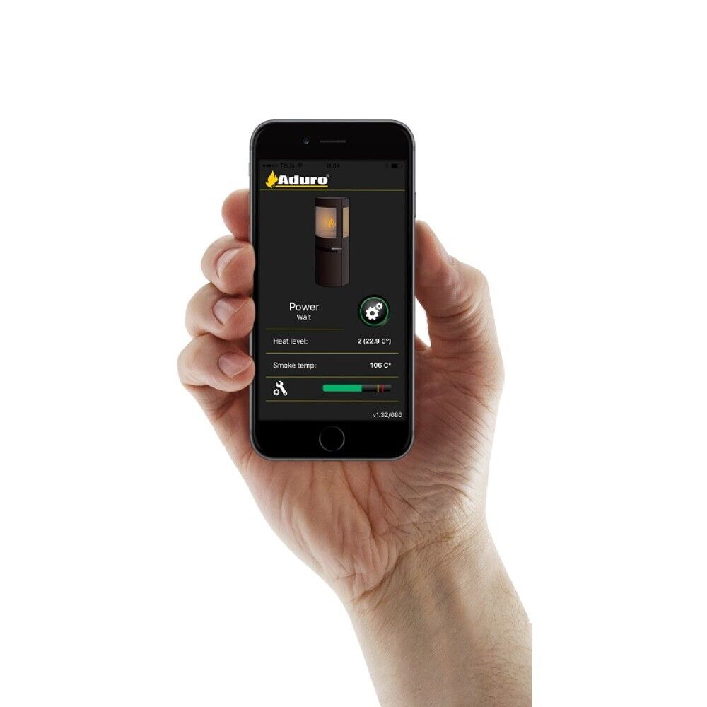 Stufa ibrida Aduro H5 7 kW A+ | Legna+pellet, Ø150, Wi - Fi - Outdoor Privé