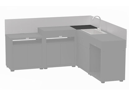 Modulo angolare per Cucina da esterno Nero Le Marquier - Outdoor Privé