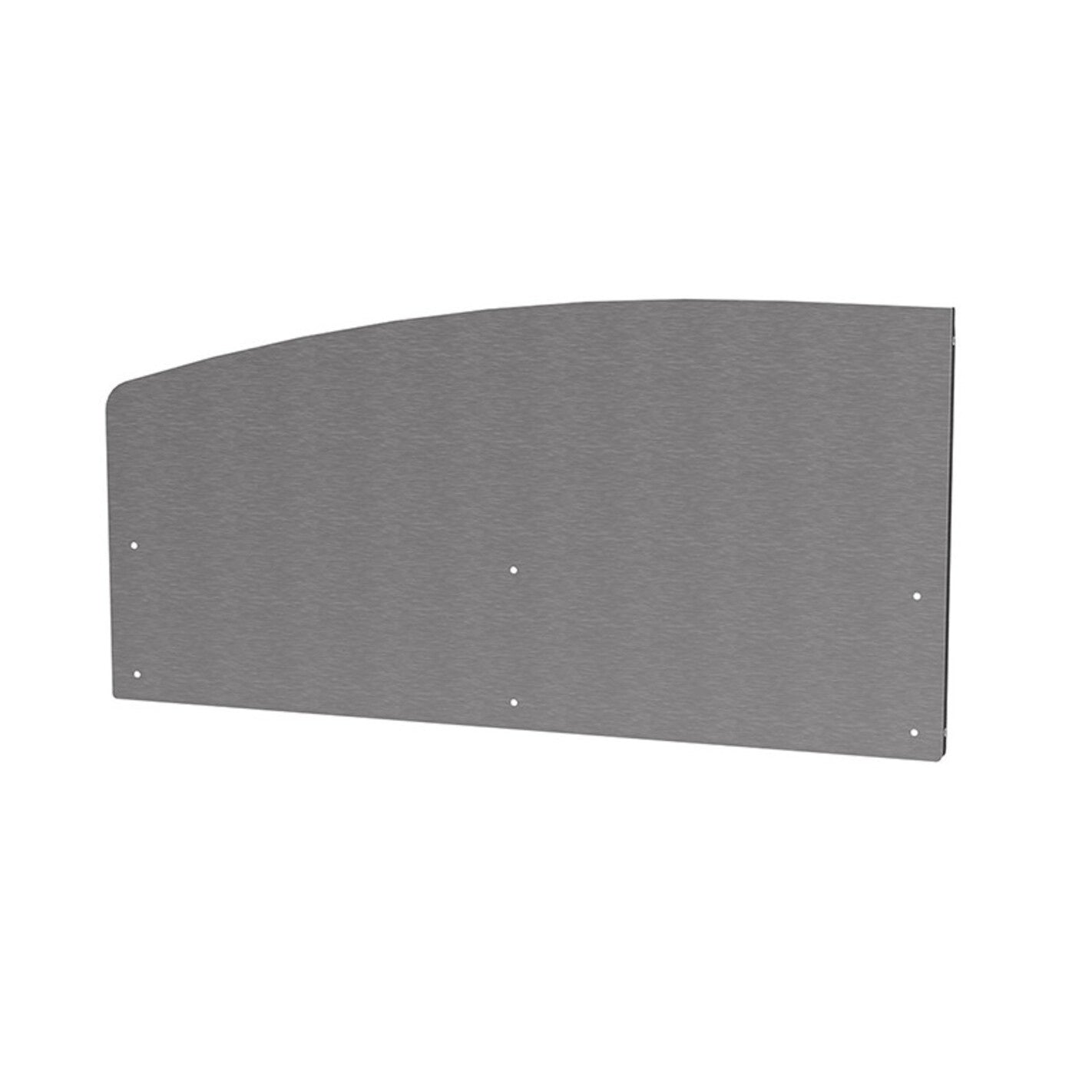 Pannello sinistro paraschizzi curvo in acciaio inox Le Marquier - Outdoor Privé