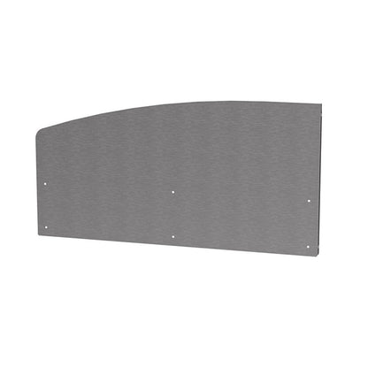 Pannello sinistro paraschizzi curvo in acciaio inox Le Marquier - Outdoor Privé