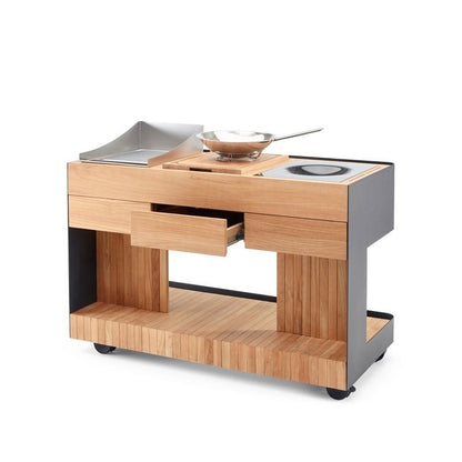 Cucina mobile per piano cottura con ruote Bilba Duo Indu+ - Outdoor Privé