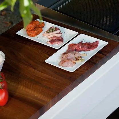 Piano di lavoro e tagliere in teak 82cm Indu+ - Outdoor Privé