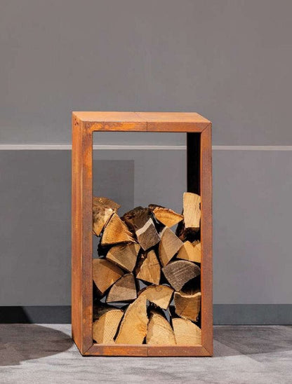 Holder 80cm seduta con porta legna Modularte - Outdoor Privé