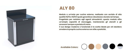 Modulo cucina ALY 80 a un'anta di MSA Cooking - Outdoor Privé