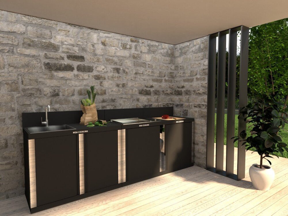 Modulo cucina ALY 80 a un'anta di MSA Cooking - Outdoor Privé