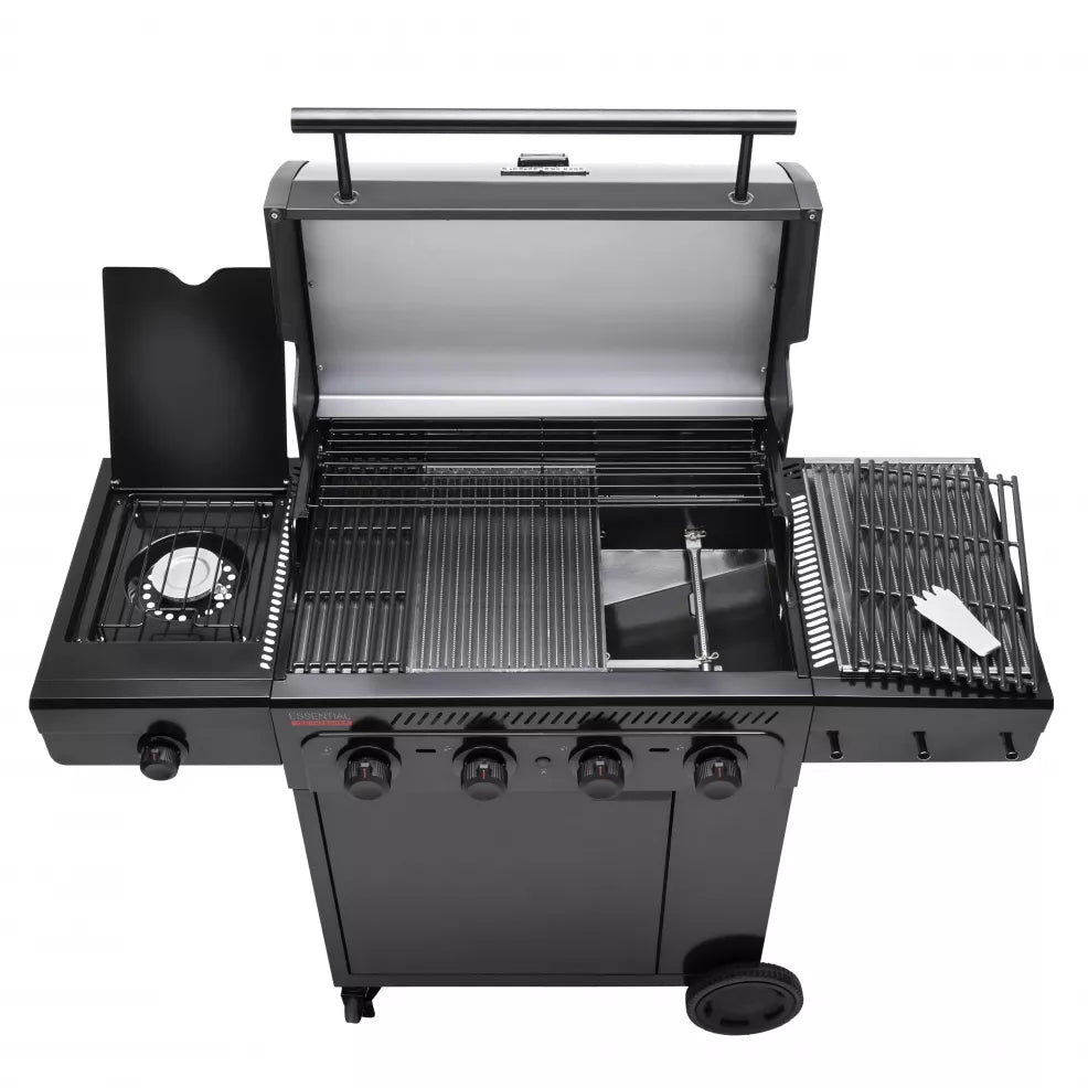 Barbecue a gas Char-Broil Essential 4G – 4 bruciatori, fornello laterale e tecnologia TRU-Infrared - Outdoor Privé