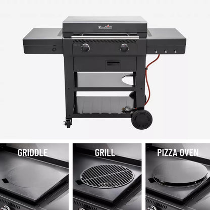 Barbecue Char-Broil Versa-Tile – piastra, griglia e forno pizza 3 in 1 - Outdoor Privé