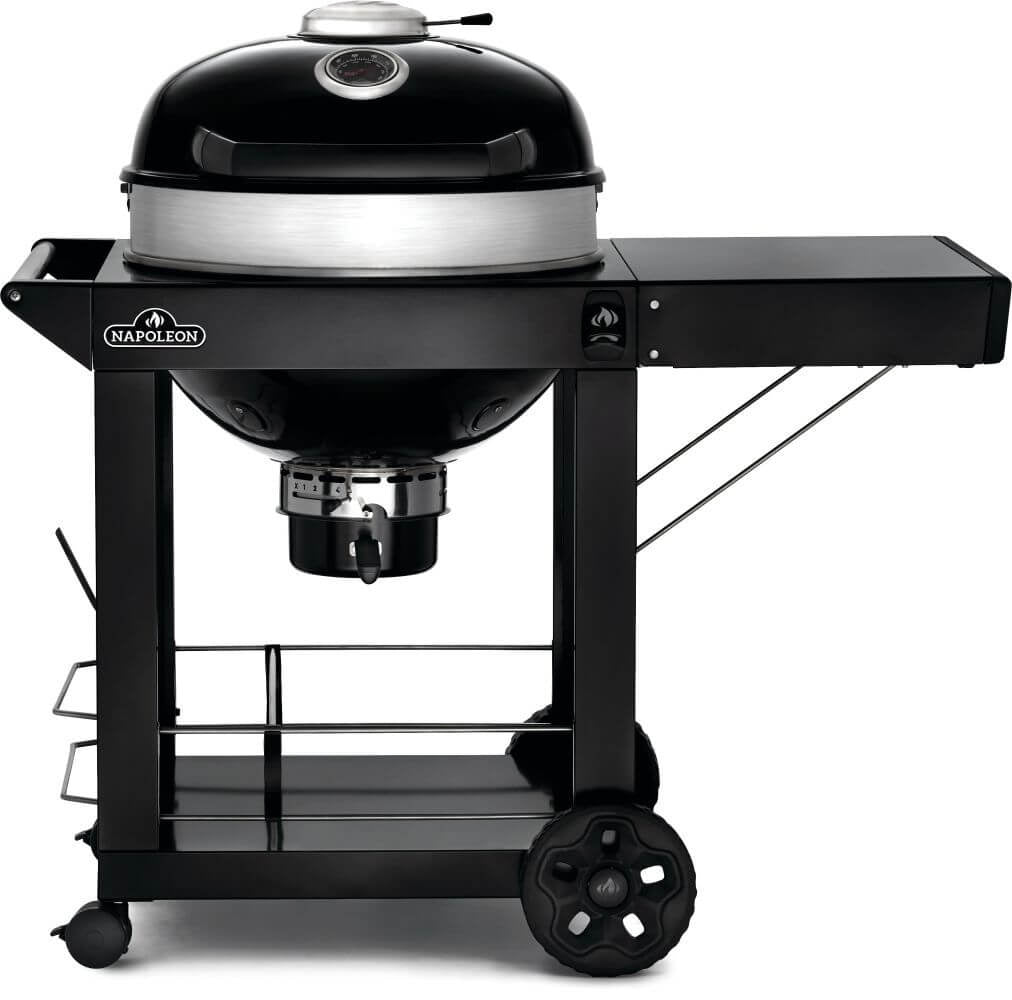 Barbecue a carbonella Napoleon PRO22CK - CART – carrello con ruote, griglia in ghisa da 57 cm - Outdoor Privé