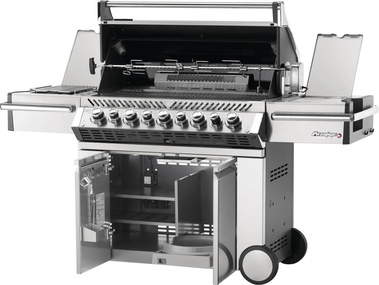 Barbecue a gas Napoleon Prestige PRO 665 RSIB – 5 bruciatori, infrarossi e girarrosto - Outdoor Privé