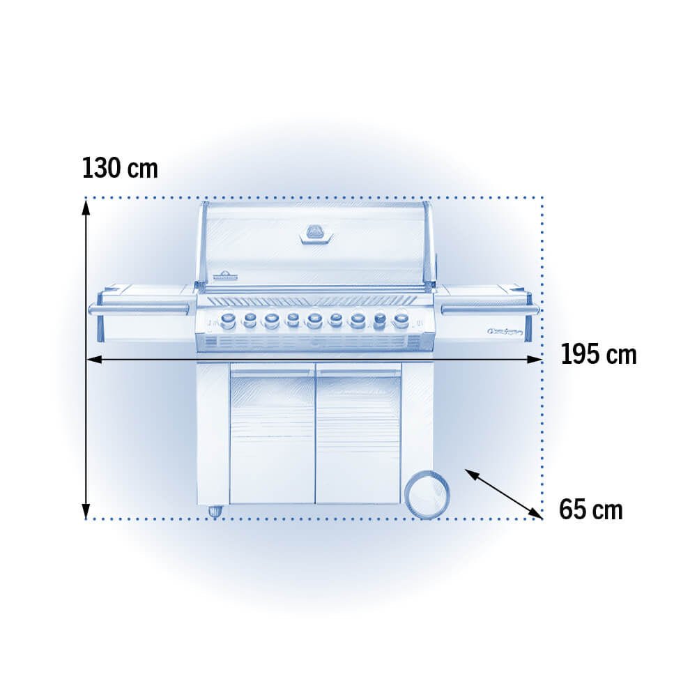 Barbecue a gas Napoleon Prestige PRO 665 RSIB – 5 bruciatori, infrarossi e girarrosto - Outdoor Privé