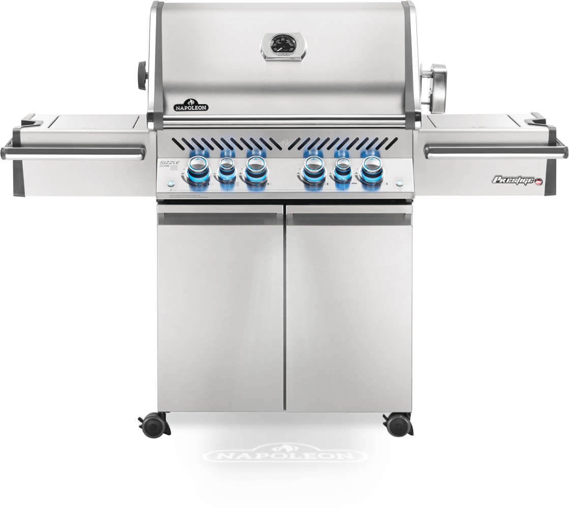 Barbecue a gas Napoleon Prestige PRO 500 RSIB – 4 bruciatori, infrarossi e finiture inox - Outdoor Privé