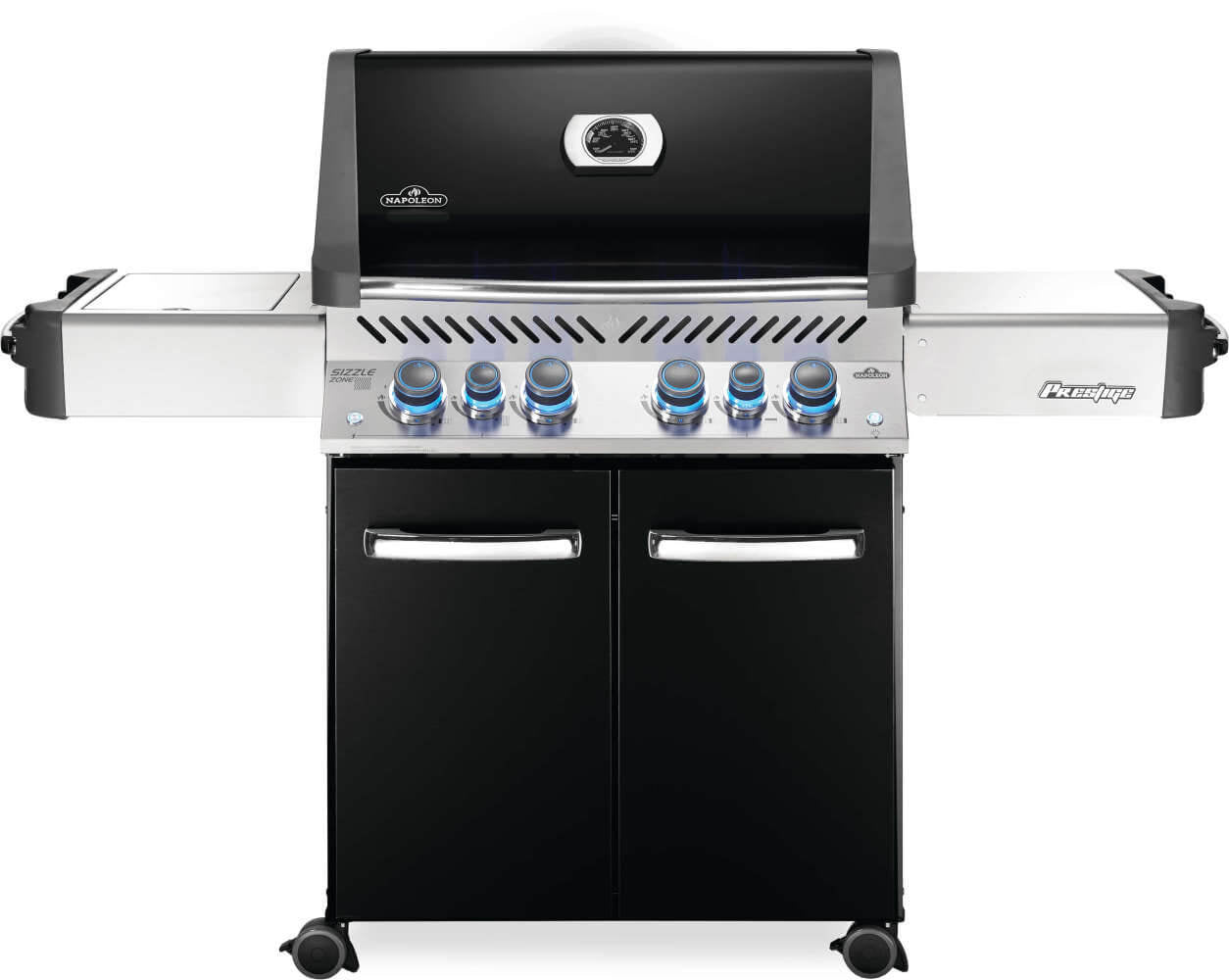 Barbecue a gas Napoleon Prestige P500RSIBPK – 4 bruciatori, sizzle zone e girarrosto - Outdoor Privé