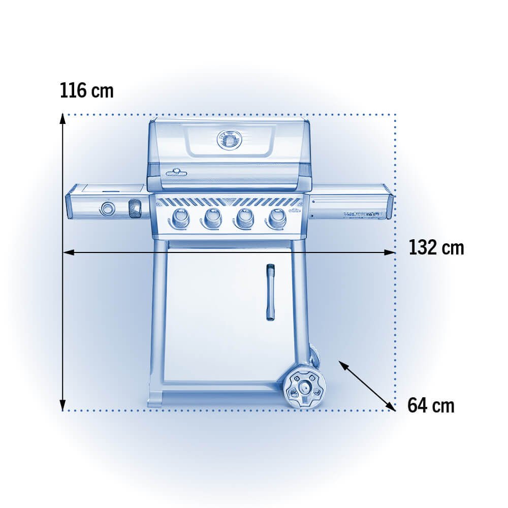 Barbecue a gas Napoleon Freestyle 425 SB – 4 bruciatori e sizzle zone - Outdoor Privé