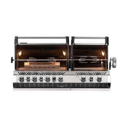 Barbecue a gas da incasso Napoleon Prestige BIPRO825RBI – doppia cottura, girarrosto e infrarosso professionale