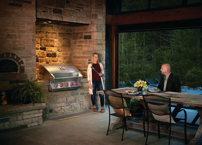 Barbecue a gas da incasso Napoleon BIG38RB – 6 bruciatori, girarrosto e infrarosso posteriore - Outdoor Privé