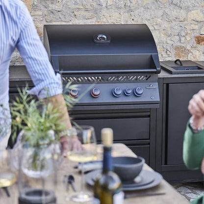 Barbecue a gas da incasso Napoleon BIG32RBPK – 5 bruciatori, girarrosto e infrarosso posteriore - Outdoor Privé