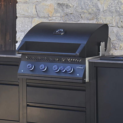 Barbecue a gas da incasso Napoleon BIG32RBPK – 5 bruciatori, girarrosto e infrarosso posteriore - Outdoor Privé