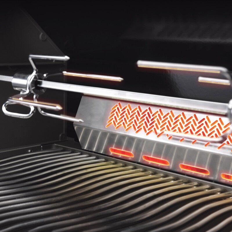 Barbecue a gas da incasso Napoleon BIG32RBPK – 5 bruciatori, girarrosto e infrarosso posteriore - Outdoor Privé