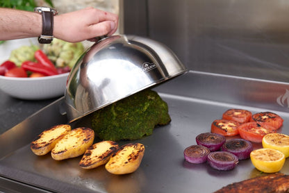 Plancha a gas da incasso Napoleon BIG32FT – 2 bruciatori U, doppia zona e acciaio inox professionale - Outdoor Privé