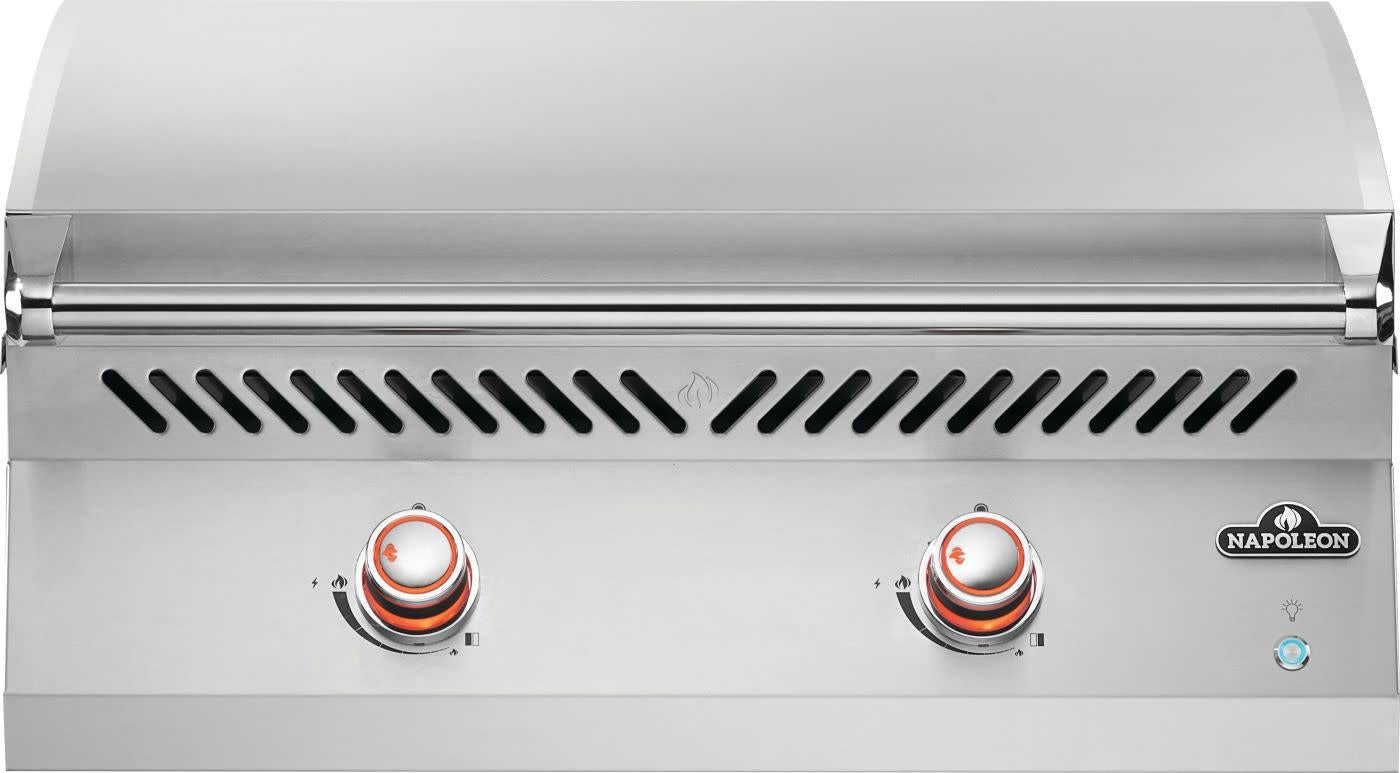 Plancha a gas da incasso Napoleon BIG32FT – 2 bruciatori U, doppia zona e acciaio inox professionale - Outdoor Privé