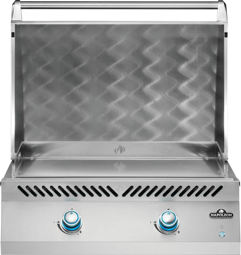 Plancha a gas da incasso Napoleon BIG32FT – 2 bruciatori U, doppia zona e acciaio inox professionale - Outdoor Privé