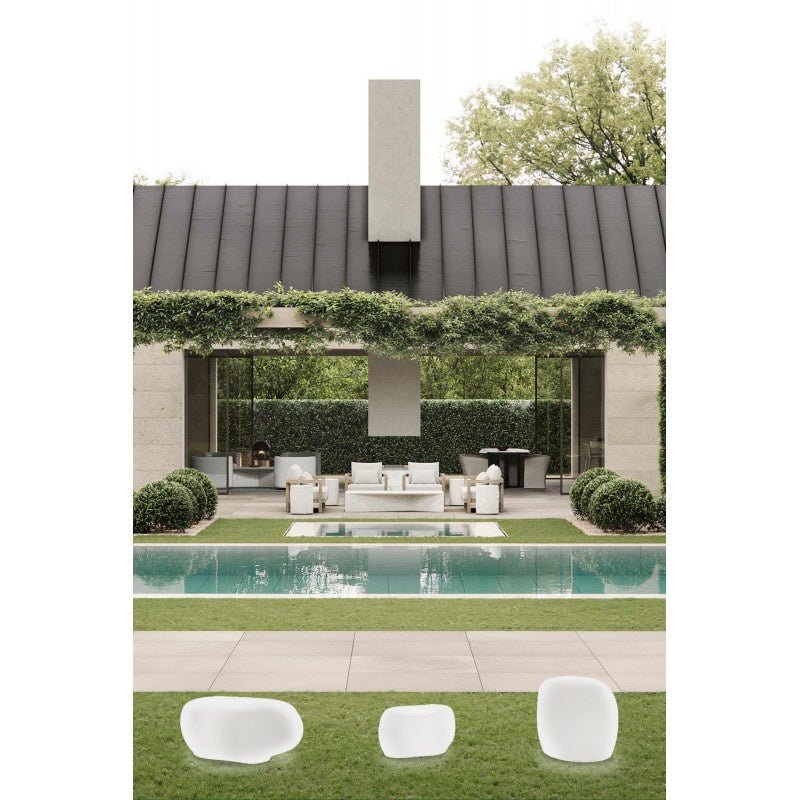 Complemento d'arredo luminoso fotovoltaico Light Stone in polietilene - Outdoor Privé