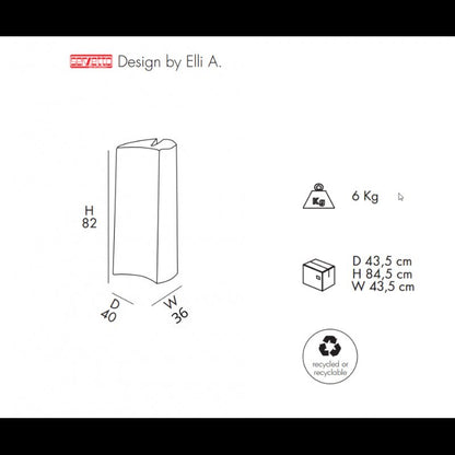 Sgabello Kalispera Alto da Giardino 40x82 cm in Resina Arkema - Outdoor Privé