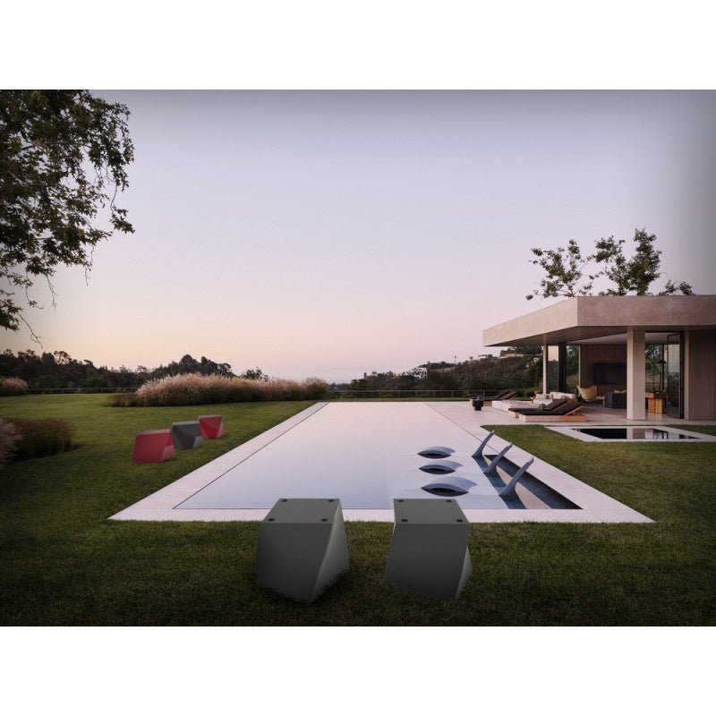 Pouf Twist in polietilene Arkema - Outdoor Privé