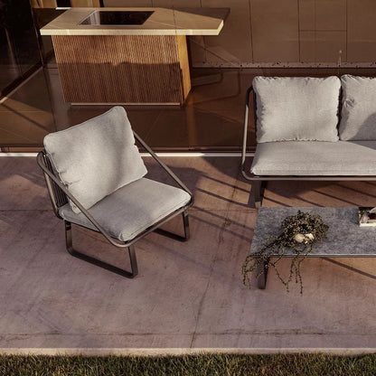 Set Salotto Ares Solaris – divano, 2 poltrone e tavolino - Outdoor Privé