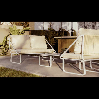 Set Salotto Ares Solaris – divano, 2 poltrone e tavolino - Outdoor Privé