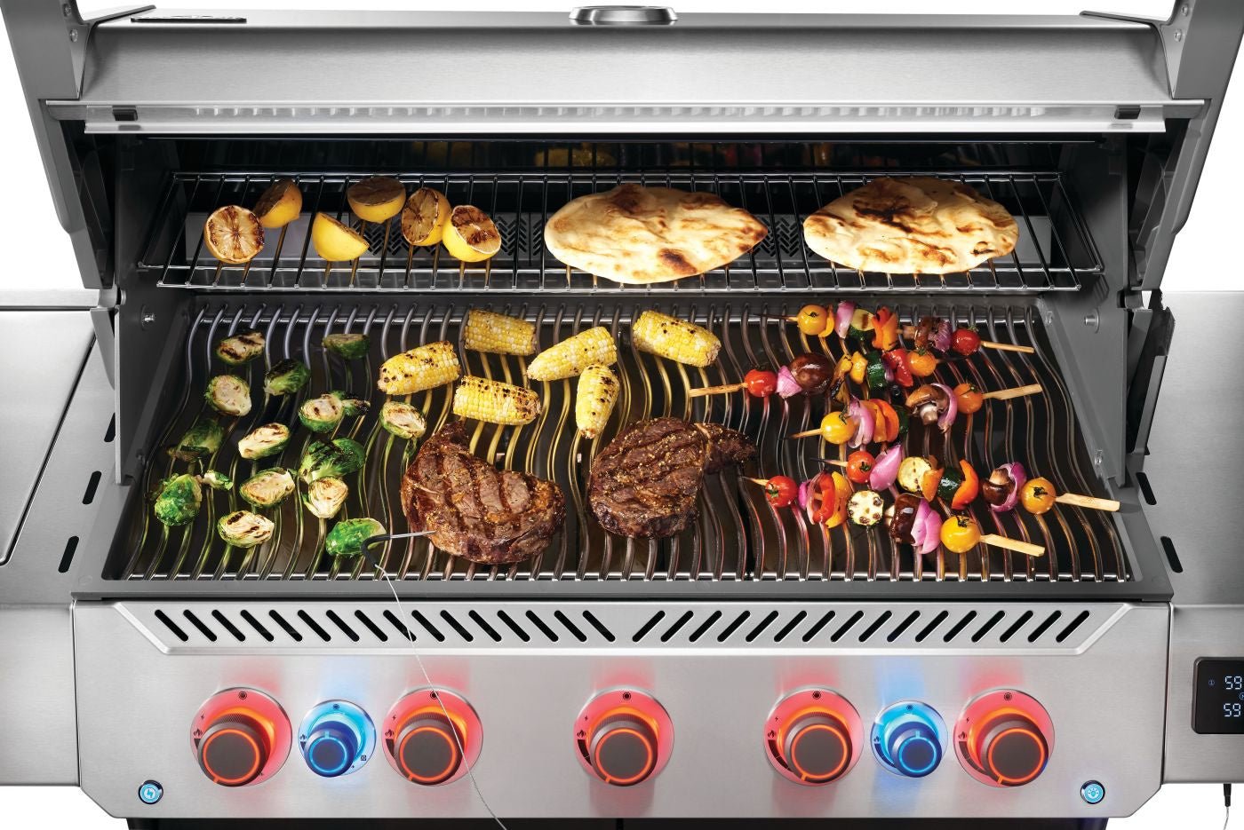 Barbecue a gas Napoleon Prestige P665VXRSIBPSS – 7 bruciatori, SIZZLE ZONE™ infrarosso posteriore e Wi-Fi/Bluetooth