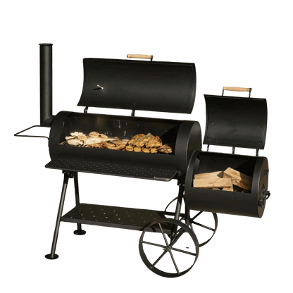 Barbecue a legna e carbone con affumicatore Flamec Tiberio - Outdoor Privé
