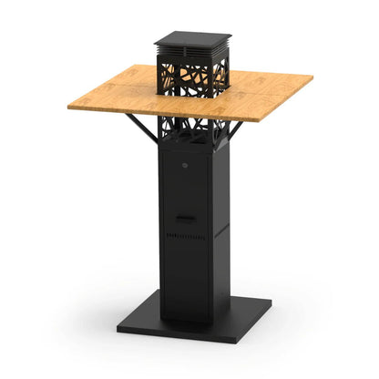 Riscaldatore a pellet Flamec Virgilio - fiamma 360° - Outdoor Privé