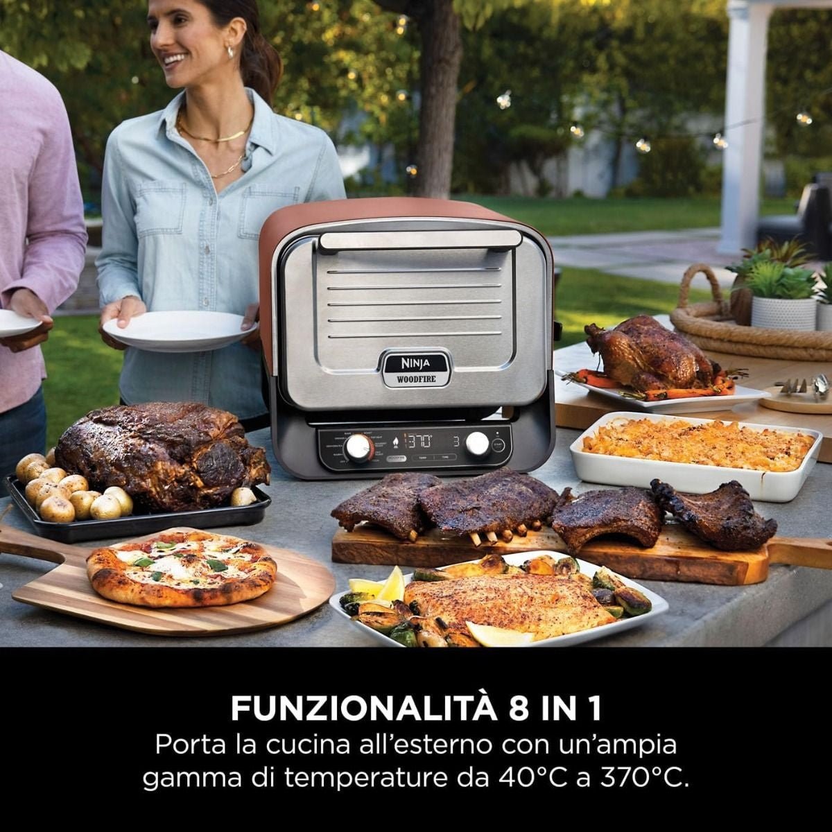 FORNO ELETTRICO DA ESTERNO PER PIZZA E ARROSTI WOODFIRE NINJA - Outdoor Privé