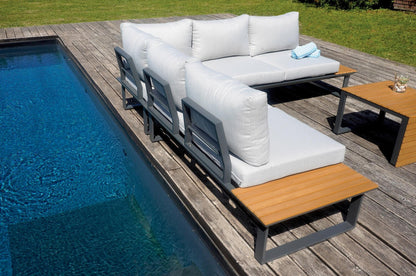 Set salotto angolare da giardino SET SAINT TROPEZ ANGOLARE in alluminio - Outdoor Privé