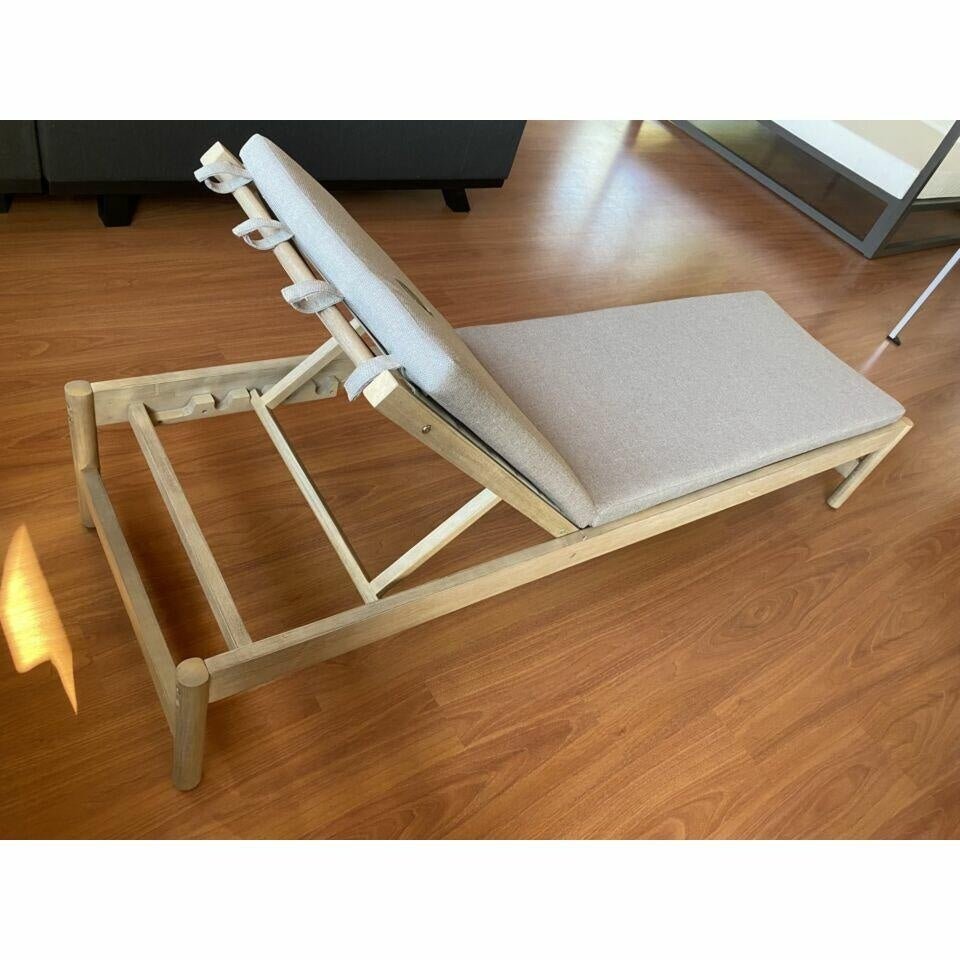 LETTINO PRENDISOLE DRESDA IN ACACIA CON FINITURA TEAK - Outdoor Privé