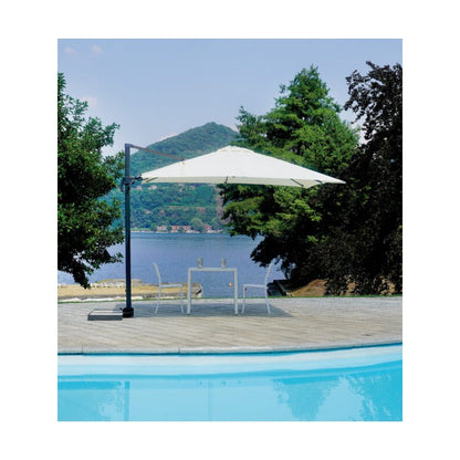 OMBRELLONE CALIFORNIA 3X3 MT. CON TILT BASCULANTE IN ALLUMINIO ANTRACITE - Outdoor Privé