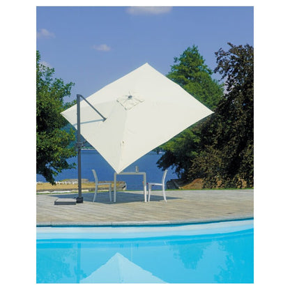 OMBRELLONE CALIFORNIA 3X3 MT. CON TILT BASCULANTE IN ALLUMINIO ANTRACITE - Outdoor Privé